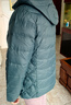 雪中飛90鴨絨輕薄款羽絨服女士中老年媽媽裝秋冬保暖可脫卸帽外套190 曬單實(shí)拍圖