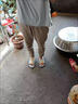衣織炫純棉休閑褲女2025春夏新款高腰寬松直筒褲長褲小個子顯瘦哈倫褲子 卡其色 XL /29 曬單實拍圖