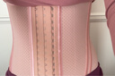 杰麗·莫克（Jerrie Mock）四季通用運動(dòng)健身瑜伽高腰收腹帶產(chǎn)后收小肚子強力塑身衣美體腰夾 U型托胸束腰收腹-粉色 S (95-110斤) 曬單實(shí)拍圖