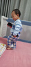 纖絲鳥（TINSINO）兒童睡衣夏季男女童家居服套裝純棉中大童空調(diào)服衣服 畫家熊貓 曬單實(shí)拍圖