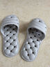 杜路亞亞旅行折疊拖鞋男女士便攜防滑旅游酒店出差可洗澡浴室涼拖沙灘必備 淺灰色 40-42碼 曬單實(shí)拍圖