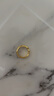 明牌珠寶 足金黃金泥鰍背戒指亮面素戒AFM0249工費500 足金戒指 13號 約7.51克 曬單實(shí)拍圖