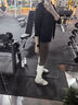 KOLON SPORT/可隆緊身褲 女子戶外露營彈力運(yùn)動(dòng)休閑打底褲子【OBLI-K系列】 LKLG4ST712-DN 深棕色 165/M 曬單實(shí)拍圖
