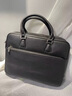 博邁倫商務(wù)公文包男真皮密碼鎖手提包軟頭層牛皮包大容量通勤出差電腦包 黑色-升級版 密碼鎖 長(cháng)寬高：38.5*9*29cm15.6英寸 曬單實(shí)拍圖