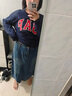 GAP男女裝秋季款菱形logo印花仿牛仔針織長(cháng)袖衛衣情侶裝637912 曬單實(shí)拍圖
