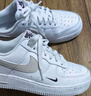 耐克NIKE七夕禮物 女空軍一號 AIR FORCE 1 運(yùn)動鞋 HF9992-100白36.5 曬單實拍圖