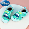 迪士尼地板襪寶寶防滑軟底春秋兒童室內學(xué)步鞋男女幼兒園早教襪子鞋襪套 升級款綠車(chē)魔術(shù)貼 1雙 25-26碼內長(cháng)14.5cm 曬單實(shí)拍圖