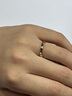 蕭邦（Chopard）明星同款小冰塊窄版戒指女士18K玫瑰金戒指情侶七夕禮物官方正品 18K玫瑰金單鉆 53 曬單實(shí)拍圖