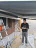 紫葉（ziye） 戶外遮陽棚伸縮雨棚陽臺庭院鋁合金電動雨篷遮陽棚折疊伸縮雨棚 寬4*伸3米  包安裝【15年不褪色】 曬單實(shí)拍圖