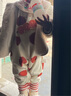 babylove嬰兒連體衣春秋冬季加絨周歲紅色衣服寶寶哈衣爬服可愛(ài)外出服 曬單實(shí)拍圖