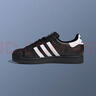 adidas Jennie同款SUPERSTAR II貝殼頭板鞋男女阿迪達(dá)斯三葉草   黑色/白色（Jennie同款）   38 曬單實(shí)拍圖