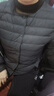 鴨鴨（YAYA）佟麗婭明星同款輕薄羽絨服女短款韓版休閑保暖羽絨內(nèi)膽輕便外套 黑色 L 曬單實(shí)拍圖