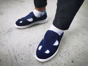 牧瑯 防靜電鞋四孔軟底防塵透氣電子廠(chǎng)無(wú)塵車(chē)間防護鞋實(shí)驗室男女款工作鞋 藏青SPU底四孔鞋 40 曬單實(shí)拍圖