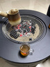 原始人圍爐煮茶烤火爐套裝家用室內(nèi)器具全套冬天庭院火爐燒烤桌盆 圍爐（加厚碳鋼）配5件套 曬單實拍圖