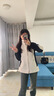 雅鹿沖鋒衣女男三合一可拆卸小個子登山服防風保暖加厚加絨滑雪服外套 KY1818S熊貓白/黑色-女 M 曬單實拍圖
