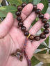 正宗天然雷擊桃木手串護身男女款百年深山老樹(shù)齡原木掛件平安手串 百年雷擊桃木全雷痕10mmX19顆 曬單實(shí)拍圖