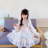 G.DUCKKIDS小黃鴨洛麗塔公主裙兒童連衣裙女童春秋季生日禮服裙網(wǎng)紗蓬蓬裙女 淺粉色+裙撐 100 尺碼2~3歲【90-100cm】cm 曬單實(shí)拍圖