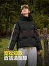 波司登（BOSIDENG）楊紫同款秋冬新款羽絨服男女情侶款90絨連帽短款外套 【店長推薦】黑色 緋草米80LR XL 175/96A 【卡碼拍小】 曬單實拍圖