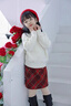 小豬彼特女童毛呢裙子2025新款秋冬圣誕兒童紅色半身裙女孩A字裙冬季短裙 4536紅色半身裙【毛呢】 140 cm 曬單實拍圖