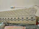 水夢(mèng)云端床頭罩套加厚新款高檔全包床頭罩軟包木床通用可拆洗床靠背罩套布 波浪刺繡款【米白色】 長(cháng)1.8米【高60厘米】 曬單實(shí)拍圖