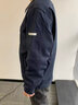 UHX春秋季防靜電工作服套裝男女高級(jí)耐磨定制電工服外套加油站勞保服 【店鋪熱賣】套裝拉鏈款-藏藍(lán)色161 2XL (180) -建議155-175斤 曬單實(shí)拍圖