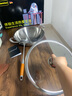 Remiso德國品牌炒鍋無涂層316不銹鋼平底鍋不易粘鍋尖底圓底炒菜鍋通用 平底配蓋 30cm 曬單實拍圖