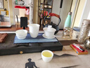 簡先生素燒羊脂玉瓷功夫茶具套裝家用2025新款蓋碗茶杯泡茶輕奢禮盒 素燒羊脂玉瓷凌云井欄壺 9頭 曬單實拍圖