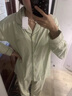 雅鹿睡衣女款春秋純棉2025新款帶胸墊春款家居服套裝可外穿女士夏季 NSALM-LMSJ588 【帶胸墊】 XL 【推薦120-140斤】 曬單實(shí)拍圖