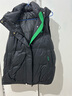鴨鴨（YAYA）羽絨馬甲女外穿秋冬新款情侶男女同款連帽馬夾背心羽絨服外套 黑色-男 XL 曬單實(shí)拍圖