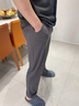 維尼瑪希男士寬松秋褲不勒腿100%純棉線(xiàn)褲秋冬薄款透氣全棉毛褲內穿打底褲 深灰色 L【推薦體重130-150斤】 曬單實(shí)拍圖