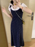DXOT2025年夏季碎花小清新吊帶連衣裙女夏季過膝款減齡玫瑰花吊帶長裙 上衣+吊帶裙 M 建議95-105斤 曬單實(shí)拍圖