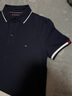 Tommy Hilfiger25春夏新款男裝珠地網(wǎng)眼休閑撞色袖口修身短袖翻領(lǐng)T恤POLO衫 藏青色DW5 L （推薦：140-155斤） 曬單實(shí)拍圖