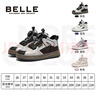 百麗（Belle）童鞋男童運動(dòng)鞋春秋新款女童兒童鞋戶(hù)外登山徒步軟底防滑高幫板鞋 BL4355粉色 37 適合腳長(cháng)22.4cm 曬單實(shí)拍圖