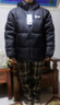 熊貓泡泡羽絨服男女款秋冬保暖防潑水抗寒加厚鴨絨面包服A33CR07144X 幻影黑，男女同款，女拍小一碼 2XL 曬單實(shí)拍圖