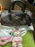 蔻馳（COACH）奢侈品女包 Lacey 拉鏈開合筆筒包手提包單肩斜挎包 小號(hào)送禮推薦 棕黑色CK689-IMAA8 曬單實(shí)拍圖