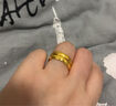 周生生光面素圈黃金戒指 生生有禮足金泥鰍背男女結婚對戒 79430R計價(jià) 16圈 - 8.07克(含工費240元) 曬單實(shí)拍圖