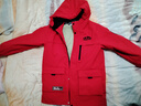 雪中飛（SNOWFLYING）兒童羽絨服【加厚】男童中大童工裝風(fēng)女童中長款冬季保暖外套 紅色 170 曬單實拍圖