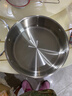 韓笑加厚食品級(jí)316不銹鋼火鍋專用鍋具家用電磁爐湯鍋燃?xì)庠钿袒疱伵?特厚款清湯鍋【三件套】 26cm 曬單實(shí)拍圖