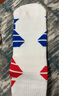 專(zhuān)業(yè)籃球襪男秋冬季中長(cháng)筒高幫毛巾底加厚款撒野美式跑步運動(dòng)襪子 【一雙裝】白紅藍 均碼 曬單實(shí)拍圖