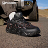 FILA FUSION斐樂(lè )男女鞋時(shí)尚情侶面包鞋復古休閑鞋籃球鞋運動(dòng)鞋 車(chē)漆黑/神秘灰-SF情侶同款 40.5 曬單實(shí)拍圖