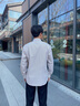 Scofield【新疆棉】男裝24年秋季新款長袖商務(wù)休閑全棉多色襯衫 米色 XL (180) 曬單實拍圖