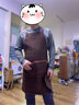 海蒙德高檔圍裙純棉耐磨工作服掛脖圍裙防污防油餐廳前臺(tái)工作服圍腰圍裙 曬單實(shí)拍圖