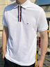 TOMMY HILFIGER【撞色門襟】夏季男拼色織帶商務(wù)休閑翻領(lǐng)短袖T恤POLO34767 寶石藍(lán)C5J S （推薦：120-135斤） 曬單實(shí)拍圖