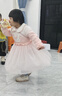 戴維貝拉（DAVE＆BELLA）兒童連衣裙幼兒公主裙小童網(wǎng)紗裙女童裙子秋季新款童裙女孩衣服 淺粉色【現(xiàn)貨】 120 cm（建議身高110-120cm） 曬單實(shí)拍圖