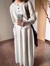 艾柔丹春秋季新款小香赫本風(fēng)針織連衣裙女裝簡(jiǎn)約氣質(zhì)百搭兩件套套裝裙子 套裝 S 曬單實(shí)拍圖