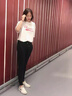 FSHE休閑褲女春秋女九分束腳哈倫寬松韓版潮流女學(xué)生跑步運(yùn)動(dòng)褲子女 純黑色【1件裝】女褲 常規(guī) S (建議65-80斤 曬單實(shí)拍圖