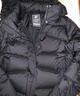 FILA 斐樂(lè)官方女士羽絨服冬季新款時(shí)尚休閑保暖寬松連帽上衣 正黑色-BK S 160/80A 曬單實(shí)拍圖