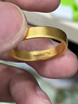 卡鉑亞古法黃金戒指足金9999平安無(wú)事實(shí)心方戒男女款對(duì)戒結(jié)婚素圈指環(huán) 古法黃金戒指 4.90克（19號(hào)）寬約3.9mm 曬單實(shí)拍圖