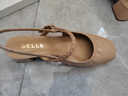 百麗（Belle）質(zhì)感溫柔包頭涼鞋女商場同編織條帶涼鞋A8H1DBH4 杏色 37 (235mm) 曬單實(shí)拍圖