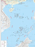 新版中國海南省三沙市地圖 西沙區地圖 南沙區地圖 部分島礁分布圖 共4張 行政區劃地形版貼圖 中 曬單實(shí)拍圖